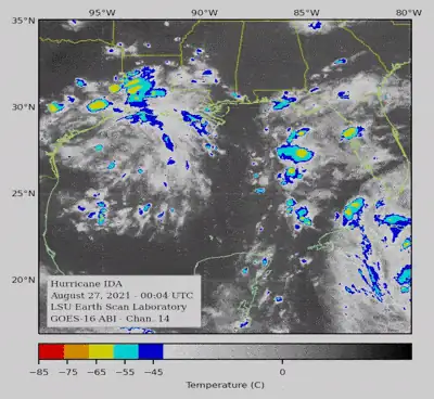 Sea surface temperature animation